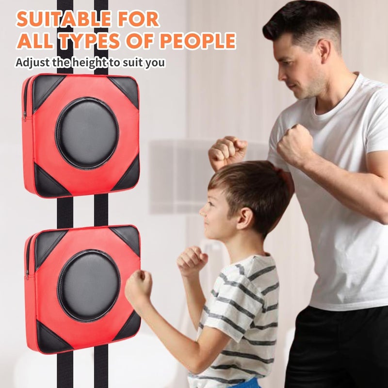 LuiceABC Wall Punching Boxing Pad, Wall Focus Target Foam, Boxing Fitness Wall Punch Bag, Leather and High Elastic Sponge Bag for Sports Training, Adjustable Height - Image 3